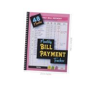 STAHAD Personal Finance Notebook Monthly Bill Organizer A5 Paper with Ample Writing Space Comprehensive Bill Tracking Budget Planner Book and Budget Planning