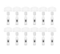 STAHAD Retail Store Price Tag Holders Double-Ended Merchandising Sign Clips 16Pcs for Poster Cards and Object Display