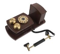 STAHAD Retro Wall Telephone Decor Vintage Wall-mounted Telephone Booth Props 12.8x5.6x5.5" Iron Effortless Installation Space-saving Timeless Classic Look Bar Decor