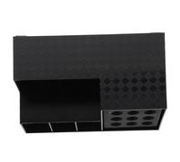 STAHAD Scissors Holder Hairdressing Tool Box Black Second Generation Barber Storage Case Professional Shear Organizer for Hair Salon and Vanity Styling Accessories