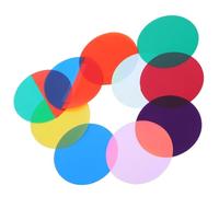 STAHAD Self-Adhesive Gel Colour Filters 10 Pcs Warm Light Diffusion Sheets for LED Downlights, Quick Installation Colour Correction Films for Indoor and Outdoor Decor