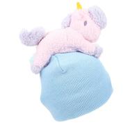 STAHAD Skiing Helmet Covers Elastic Unicorn Helmet Protective Cover, Cartoon Style for Single and Double Skis, Washable Yarn Headgear for Snow Sports
