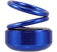 STAHAD Solar Powered Fragrance Diffuser Car Interior Decoration for Enhancing Driving Experience with Continuous Rotation Double Ring Suspension Stylish Aluminum Alloy Design