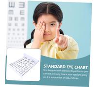 STAHAD Standard Visual Eye Chart Wall Hanging for Home School Clinic Eye Exams PVC Material Accurate Sight Testing for Boys for Kindergarten and Doctor Office Use