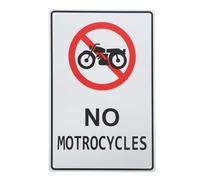 STAHAD Warning Sign Road Street Sign Iron White Sturdy Not Easy to Break Long Term Use for Streets and Roads