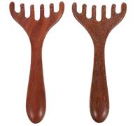STAHAD Wooden Gua Sha Scalp Massager 2Pcs Comb for Hair Stimulation and Itchy Scalp Treatment Handheld Facial Massage Tool for Head and Eye Relaxation