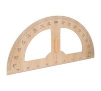 STAHAD Wooden Protractor Teaching Tool with Large Triangle and Half-circle Measuring Ruler for Classroom Whiteboard Use, Teacher’s Wooden Measuring Ruler for Students and School Drafting