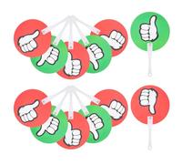 STAHAD Yes No Classroom Voting Paddles 12Pcs Compact Sturdy Plastic True False Signs for Student Communication and Teacher Feedback