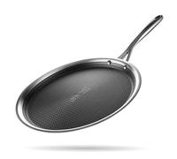 stahl Triply Stainless Steel Non Stick Tawa | Tri Ply Dosa Tawa | Stainless Steel Scratch Resistant Dosa Tawa with Induction Base | Hybrid 6928, Dia 28 cm
