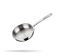 stahl Triply Stainless Steel Pan I Frying Pan Without Lid I Induction Base Fry Pan I Artisan 4438,Dia 18 cm, 0.9 L (Serves 1 Person)