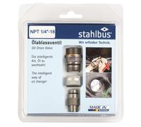 Stahlbus Ölablassventil NPT 1/4-Inch, 18, Steel (Complete Set)