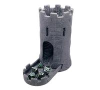 STAHLHAMMERS Dice Tower & Tray for Rolling and Randomizing Dice for DND, Pathfinder, and Other D&D RPG Roleplaying Games with Storage Compartment