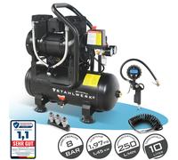 STAHLWERK compressor 10 bar compressed air set spiral hose tire inflator distrib