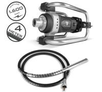 STAHLWERK concrete compactor 1,600 watt vibrating bottle set 400 cm long