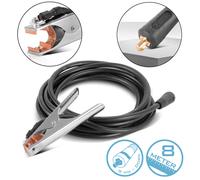 STAHLWERK earth clamp 300 A earth clamp 8 m welding cable with 25 mm² 9 mm plug