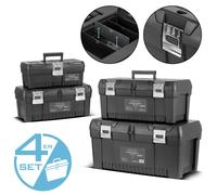 STAHLWERK Toolbox Set with 4 empty tool boxes Tool box Tool case