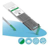 STAHLWERK Tungsten electrodes WP green 2.4mmx175mm 100% Tungsten 10 pcs welding