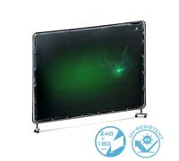STAHLWERK Welding protection wall Welder curtain 2.4m x 1.8m mobile