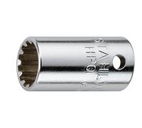 Stahlwille 01011007 40ASP High Performance Steel Spline Drive Socket, 1/4 inch Drive, 7 Spline Size, 22.2 mm Length