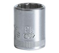 Stahlwille 01030014 40D High Performance Steel Socket, 1/4 inch Drive, 14 mm Size, 24 mm Length, Pack of 10