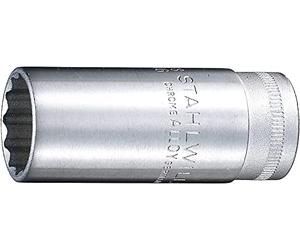 Stahlwille 02420028 46A High Performance Steel Socket, 3/8 inch Drive, 7/16 inch Size, 54 mm Length, Pack of 5