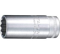 Stahlwille 02420040 46A High Performance Steel Socket, 3/8 inch Drive, 3/4 inch Size, 65 mm Length, Pack of 5