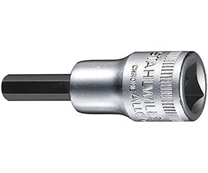Stahlwille 02450014 49A High Performance Steel Socket, 3/8 inch Drive, 7/32 inch Size, 52 mm Length, Pack of 5