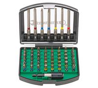 Stahlwille 1206 Bit Set with 1/4 Inch Bit Holder Magnetic Torx Hex Socket and Phillips Head (PH, PZ) Bits for Cordless Screwdrivers and Impact Wrenches 56 Pieces