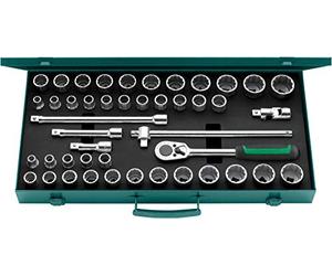Stahlwille 96030140 50mA/39/6N Socket Set 1/2 Inch, 45 Pieces