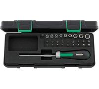 Stahlwille 29 Piece Heavy Duty Ratcheting Screwdriver Bit Holder Set 96182203