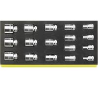 Stahlwille 96838780 Silver Alloy Steel 50A/17 1/2'' 12pt Sockets In TCS Insert