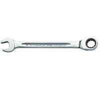 STAHLWILLE No. 17 L Ratchet Combination Spanner Open-Ratch 15 mm Angled Ring Side Extremely Resilient Screw-Friendly