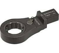 STAHLWILLE Ratchet Ring Spanner 17 mm | Switchable, 72 Teeth | 14 x 18 mm Socket for Inserting into Torque Wrench