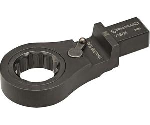 STAHLWILLE Ratchet Ring Spanner 17 mm | Switchable, 72 Teeth | 14 x 18 mm Socket for Inserting into Torque Wrench