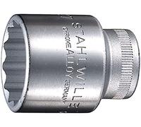 Stahlwille STW50A58 1/2-Inch Drive 5/8-Inch Bi-Hexagon Socket - Silver