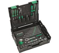 STAHLWILLE Tool Set Basic 95 Pieces for Crafts and Industry | Ratchet, Screwdriver, Wrench, Bits in L-Boxx (Tool Box)