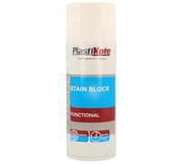 PlastiKote 440.0071019.076 Trade Stain Block Spray Paint White 400ml