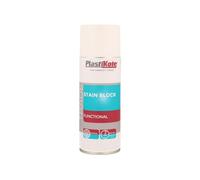 Stain Block Spray 400ml, White, By Plastikote