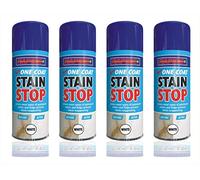 Stain Blocker Spray Paint White 400ml, Damp Proof Paint Stain Stop, Seals in One Coat for Brick, Concrete, Cement and Plaster Walls, Damp Seal (4 Cans)