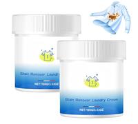 Stain Cleaning Laundry Cream, Shirt Collar Cleaner, Stubborn Stain Cleaner, Fast Acting Formul, Fresh and Pleasant Smell, for Fabric, Clothes, Carpet, 100g (2PCS)
