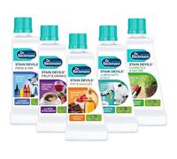 Stain Devils Complete Stain Remover Kit - Oil and Fat, Pen and Ink, Nature and Cosmetic, Lubricant and Oils, Fruit and Drink, Suitable For All Laundry Cloth White Fabrics Each Size 50ml