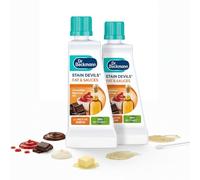 Stain Devils Fat & Sauces Stain Remover 50ml Twin Pack Removes Oil, Grease, Ketchup, Butter, Chocolate, Pizza & Curry Stains | Multi-Fat Formula for Laundry & Clothes