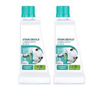 Stain Devils Grease Lubricant & Paint Oil 50ml Stain Remover Twin Pack, Motor Oil & Tar & Wax, with Anti-Fat Complex Pre-Treat