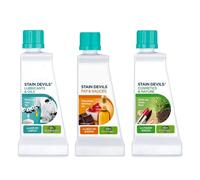 Stain Devils Multi-Purpose Stain Remover Kit, 3x50ml Bundle (Lubricants, Fats & Cosmetics), Specialist Stain Removal Set for Clothes