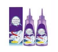 Stain Remover for Clothes, Active Enzyme Laundry Stain Remove, White Shirt Garment Stubborn Stains Cleaner Oil Remover, Fast Laundry Stain Remover, Remove Dirt and Blood Stains from Clothes (2 Pcs)