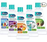 Stain Remover Kit 5 x 50ml - Oil & Fat, Ink & Pen, Cosmetics & Nature, Fruit & Drink, Lubricants & Oils - Multi-Type Stain Treatment for Clothes