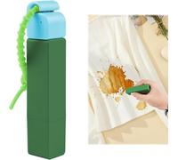 Stain Remover Pen - 2-in-1 Eraser & Brush, Portable Instant Stain Removal for Clothes, Travel Cleaning Supplies(Green x 2)