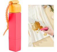 Stain Remover Pen - 2-in-1 Eraser & Brush, Portable Instant Stain Removal for Clothes, Travel Cleaning Supplies(Pink x 2)