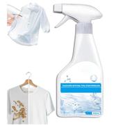 Stain Remover Spray, a laundry detergent emulsifier, removes food, grease, and coffee stains from clothes, underwear, and fabrics without water. Leaves a refreshing scent