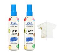 Stain Remover Spray for Clothes 200ml, Pack of 2,Stain Treater Spray - Powerful Fabric Stains Remover,Safe on Whites and Colors,Effective on Grease,Sweat,Ink,Wine,Perfect for Travel and Laundry